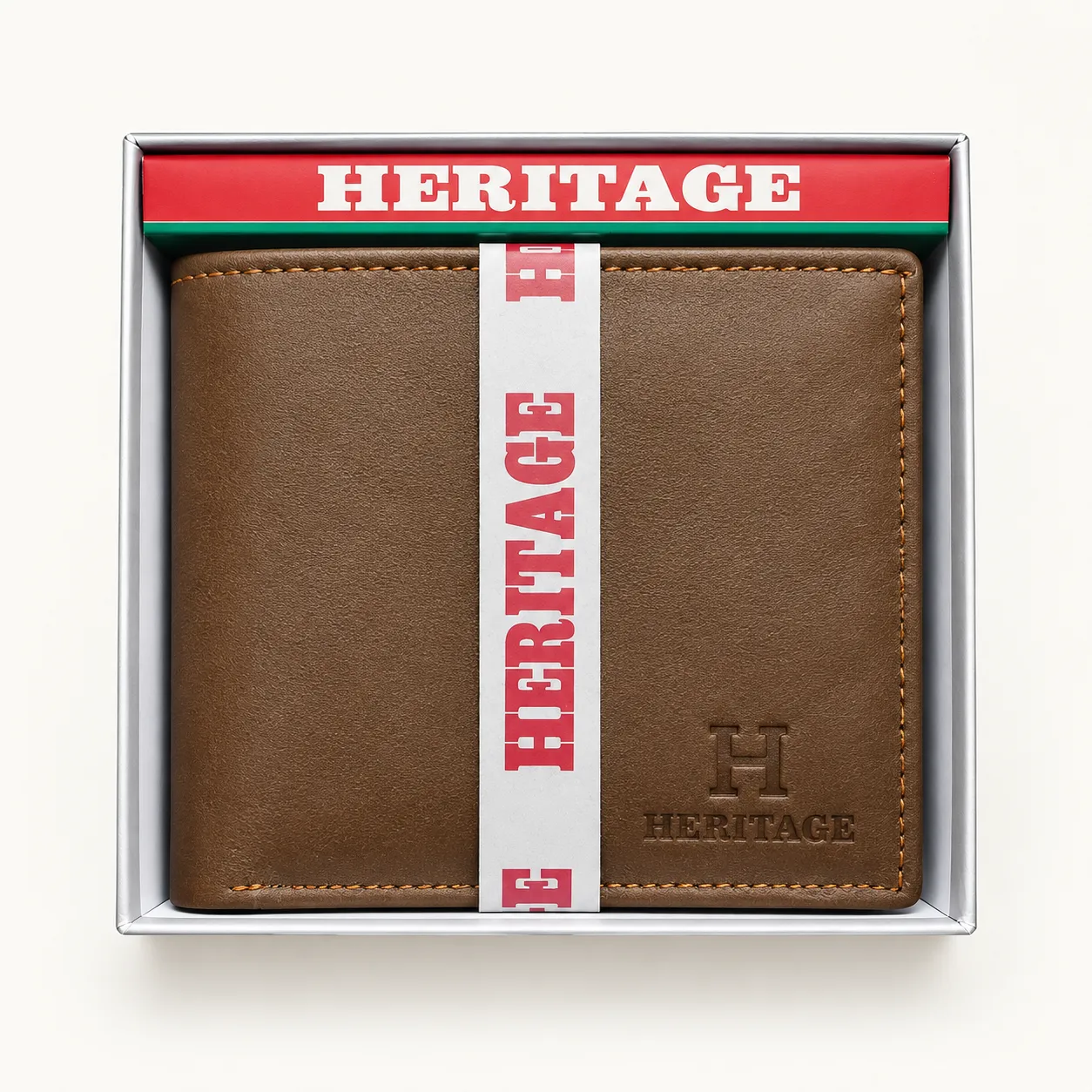 Heritage Classic Contrast-Stitched Bi-Fold Wallet